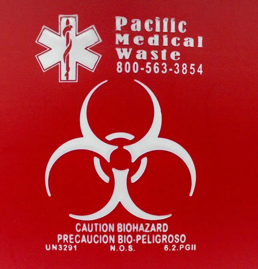 Pacific Medical Waste UN3291 and VWR Sharps Containers