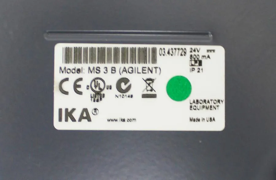 IKA Shaker/Vortexer MS3 (Agilent)
