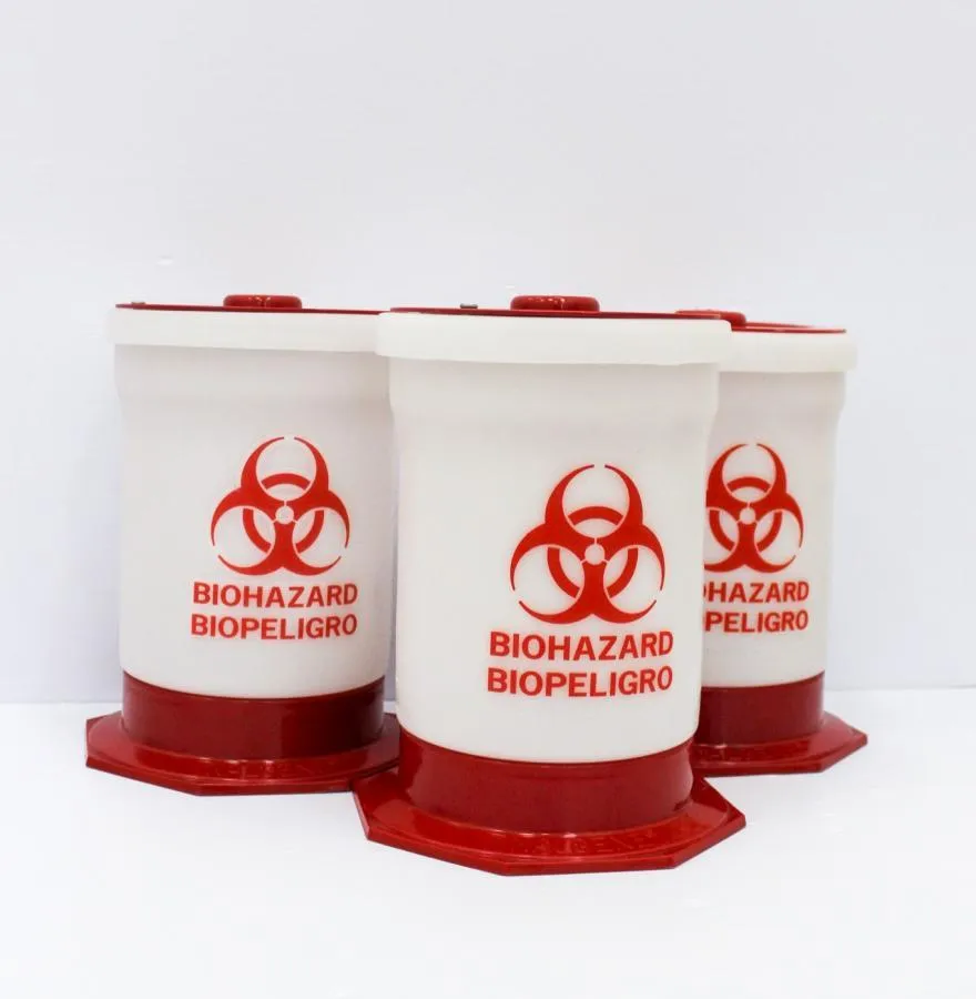 Nalgene Biohazardous Waste Containers Set of 3