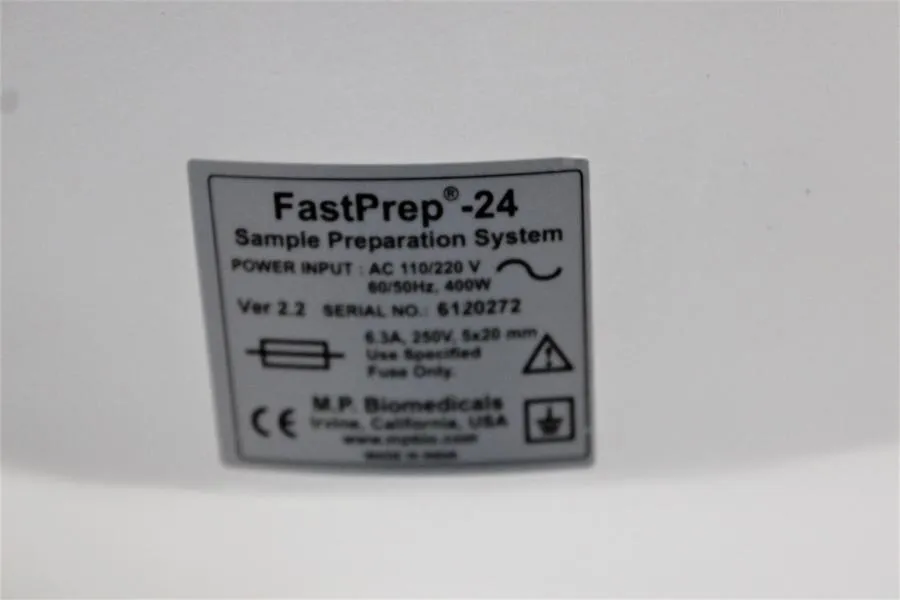 MP Biomedical Fastprep 24 Sample Preparation CLEARANCE! As-Is