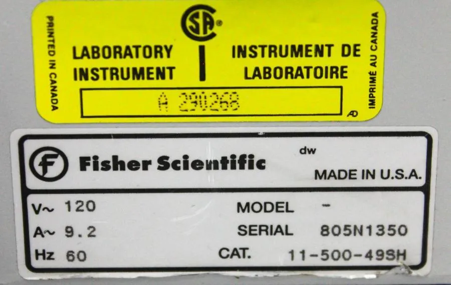 Fisher Scientific 11-500-49SH Stirring Hotplate