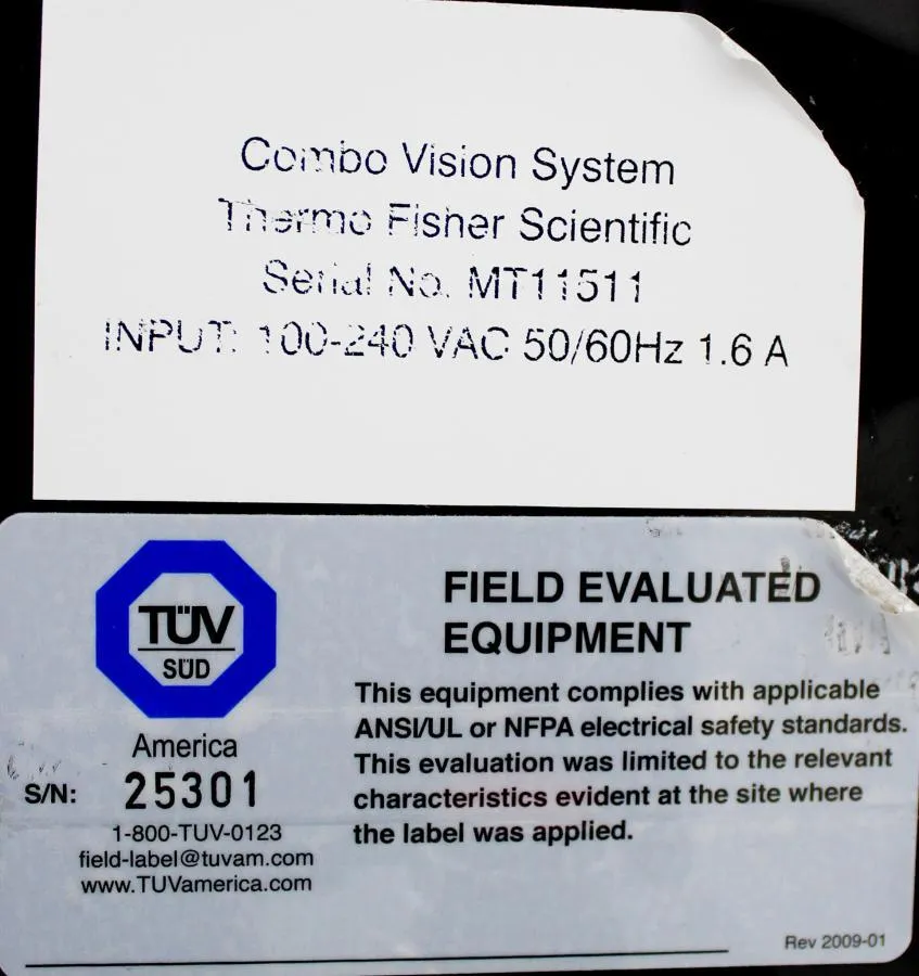 Thermo Fisher Scientific Combo Vision System with Computer, Custom built