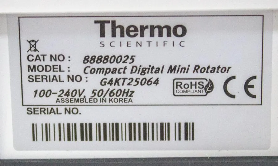 Thermo Scientific Compact Digital Mini Rotator 888 CLEARANCE! As-Is