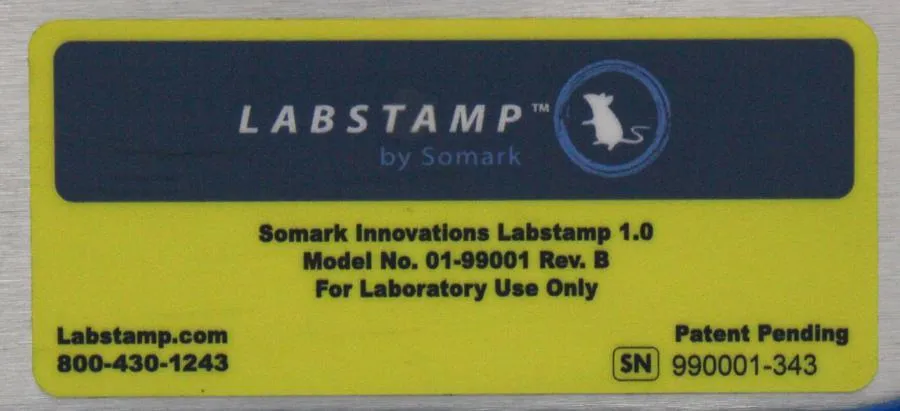 LABSTAMP by Somark Research Mouse Tattoo Identification Machine Marking