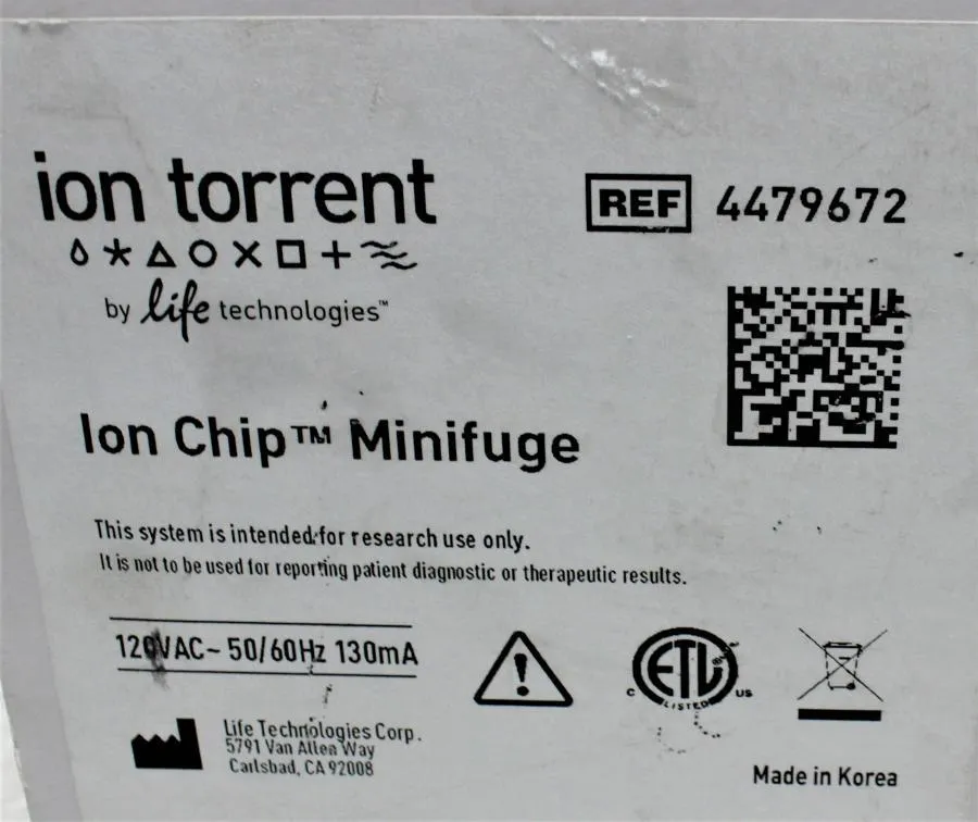Ion Torrent Ion Chip Minifuge 4479672
