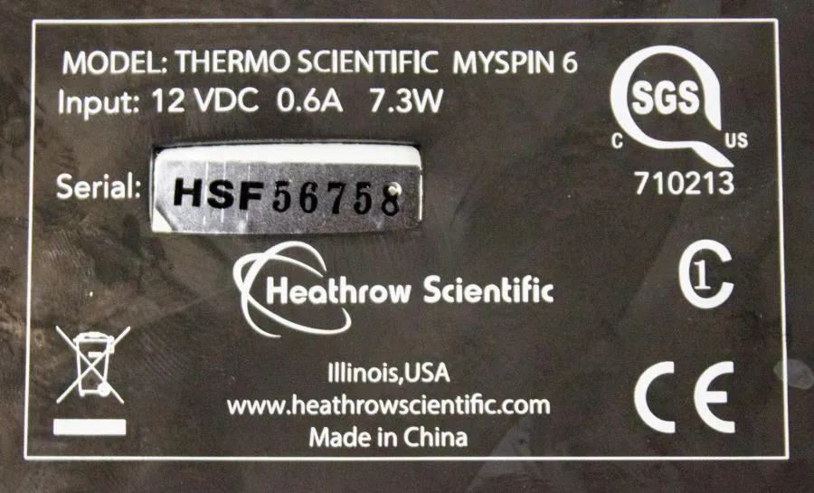Thermo Scientific mySpin6 Mini Centrifugation