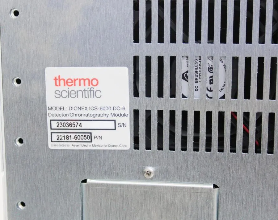 Thermo Dionex ICS-6000 DC-6 Detector/Chromatography Compartment 22181-60050
