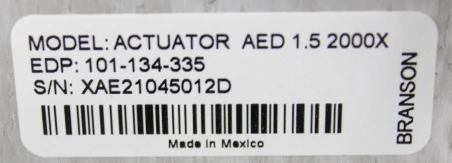 Branson Actuator AED 1.5 MT12136