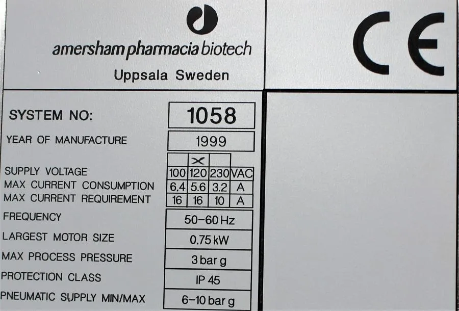 Amersham Pharmacia Biotech Engineering 1058 CLEARANCE! As-Is