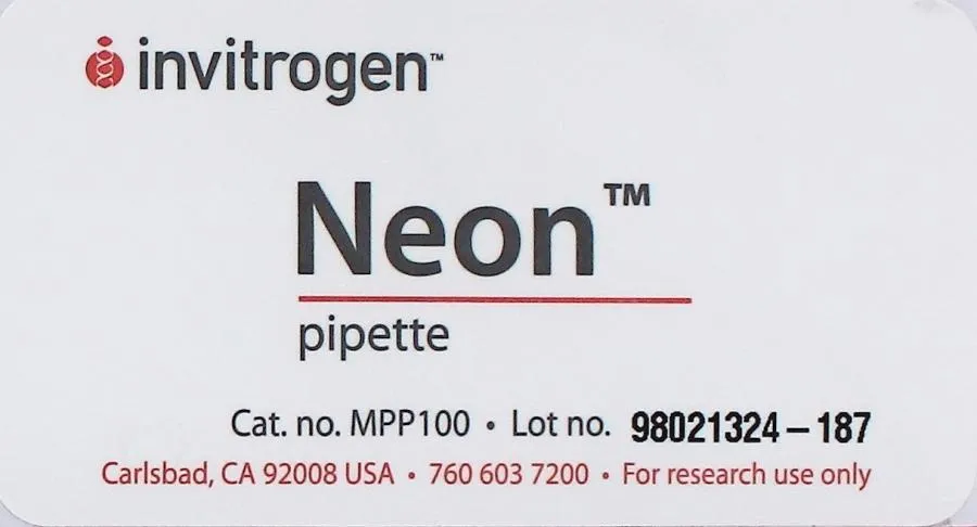 Invitrogen Neon MPP100 Transfection System Pipette