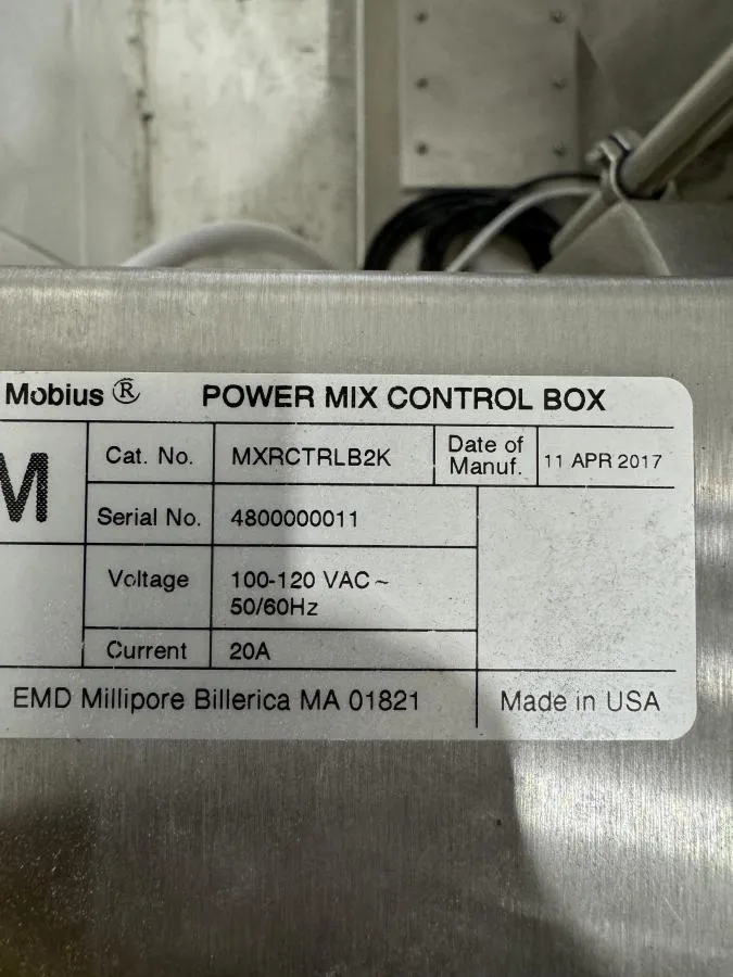 MilliPore Mobius Power Mix 1000L Model MXRJ1000TLA