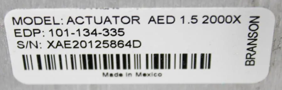 Branson Actuator AED 1.5 MT11578