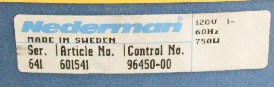Nederman Mobile Welding FilterCart Model 641 Fume Extractor