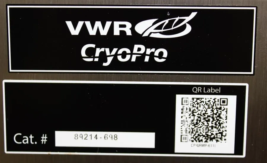 VWR CryoPro 89214-698 Upright ULT Freezer Racks Stainless Steel holds 12 / 6 X 2