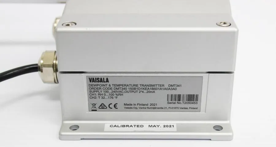Vaisala DMT341 Dewpoint & Temperature Transmitter for Wall-Mounting