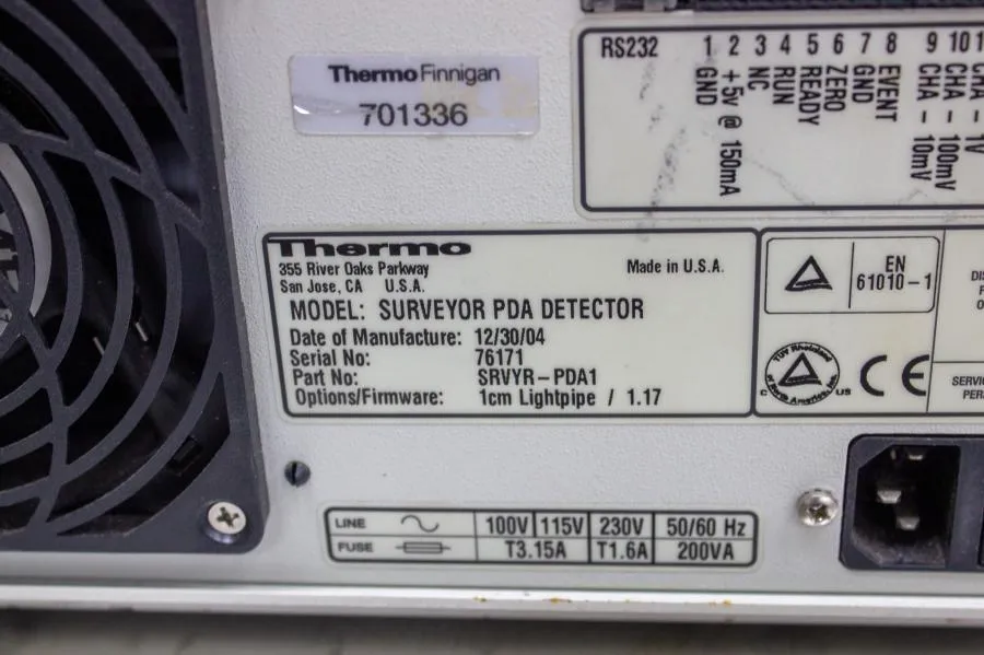 Thermo Finnigan Surveyor PDA Detector CLEARANCE! As-Is