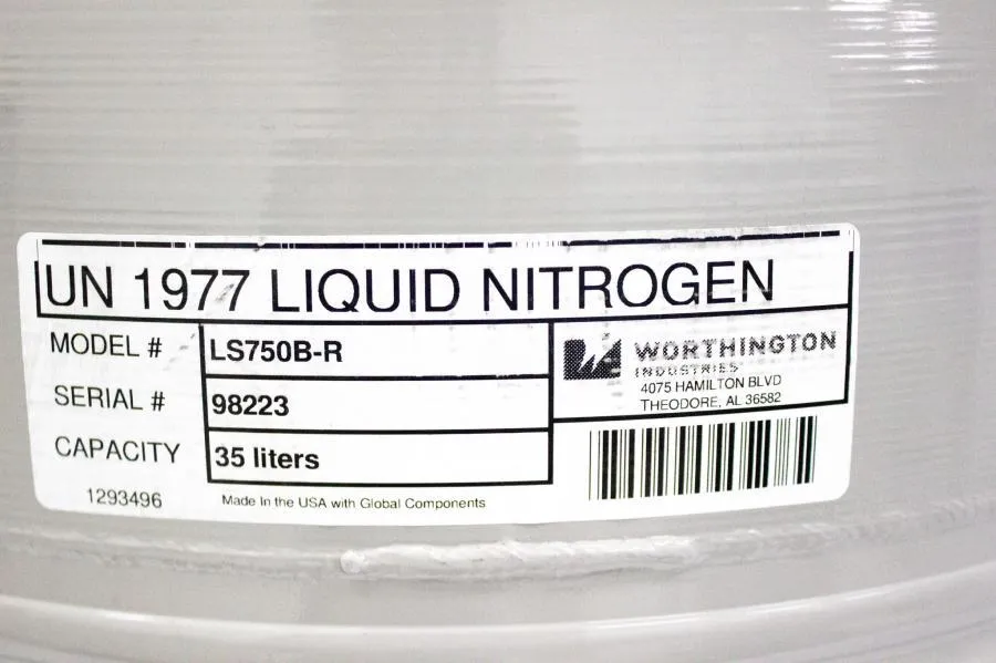 Worthington LS Series Liquid Nitrogen Refrigerators 35L LS750
