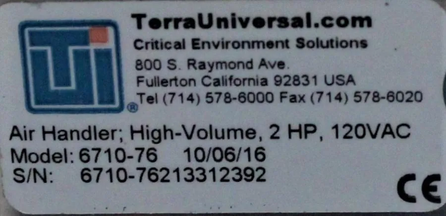 Terra Universal Air Handler 6710-76
