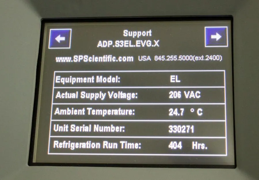 SP VirTis AdVantage Pro Freeze Dryer ADP-S3EL-EVG-X with Scroll Pump VP-nXDS6i