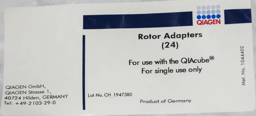 QIAGEN Elution Tubes (1.5ml) 50pc & Rotor Adapters 24pc