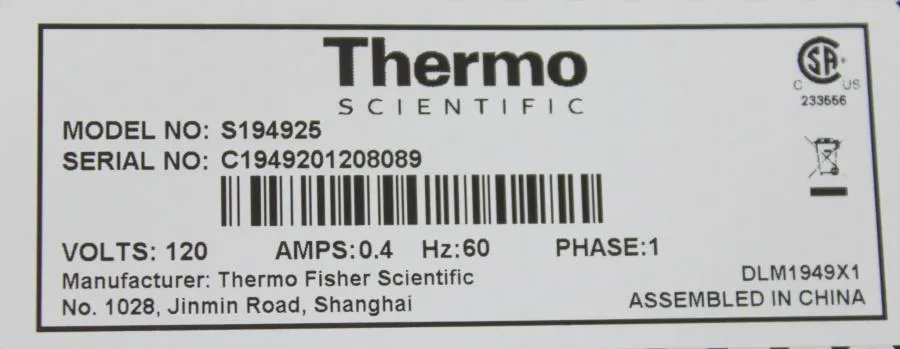 Thermo Scientific S194925 Cimarec Basic Stirrer Platform