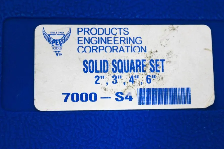 Products Engineering Corporation Solid Square Set 7000-S4