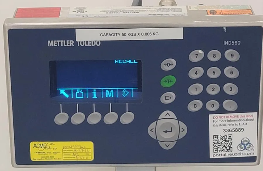 Mettler-Toledo IND560 Weighing Terminal with Bench CLEARANCE! As-Is