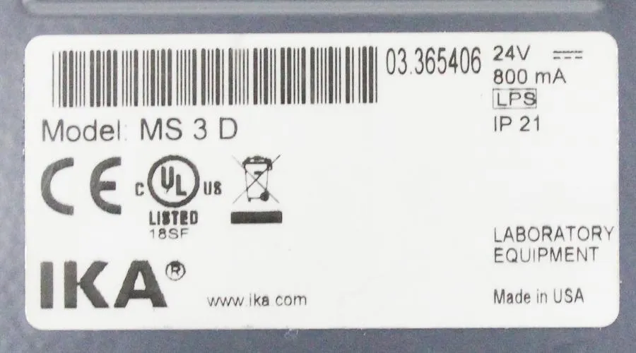 IKA MS 3 D Compact Digital Shaker