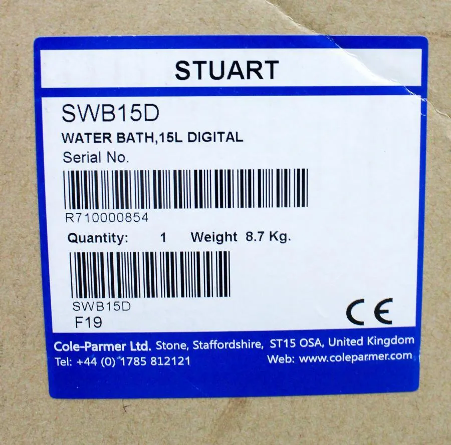 Stuart Digital Water Bath 15L, SWB15D