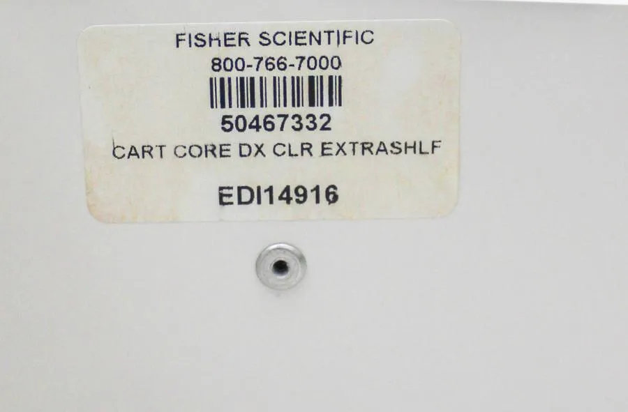 Fisher Scientific White Polyethylene MRI Core DX Lab Cart HDPE 50467332