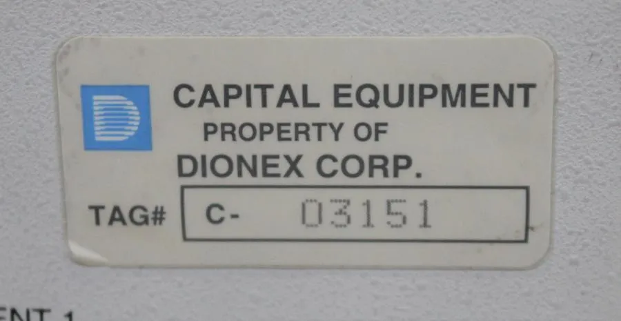Dionex AXP-MS Auxiliary Mass spectrometer  Pump
