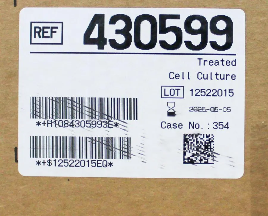 CORNING 150mm x 25mm Cell Culture Dish 5/Sleeve, 60 cases Ref: 430599 per case