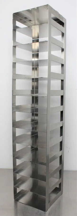 Upright Cyro Freezer Rack Stainless Steel 12-Compartment