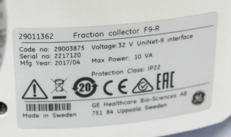 Ge Healthcare Fraction Collector F9-R 29011362 for AKTA Systems