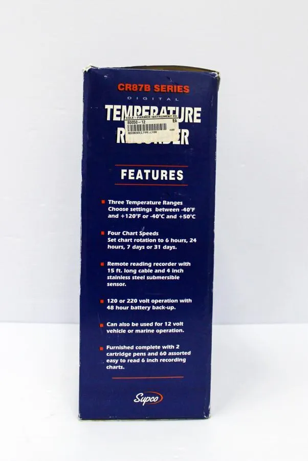 Supco CR87B series Digital Temperature Recorder