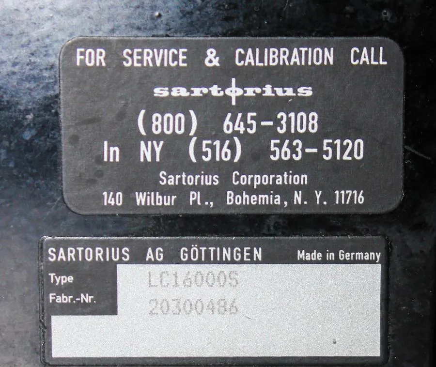 Sartorius LC16000S Benchtop Scale