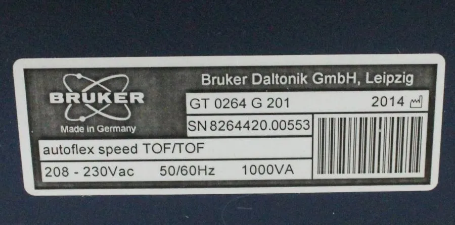 Bruker Autoflex Speed TOF/TOF MALDI with Smartbeam Laser