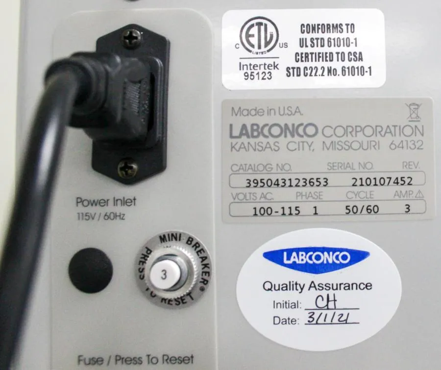 Labconco 4' XPert Filtered Balance System Tall,Deep w/ Guardian Airflow Monitor