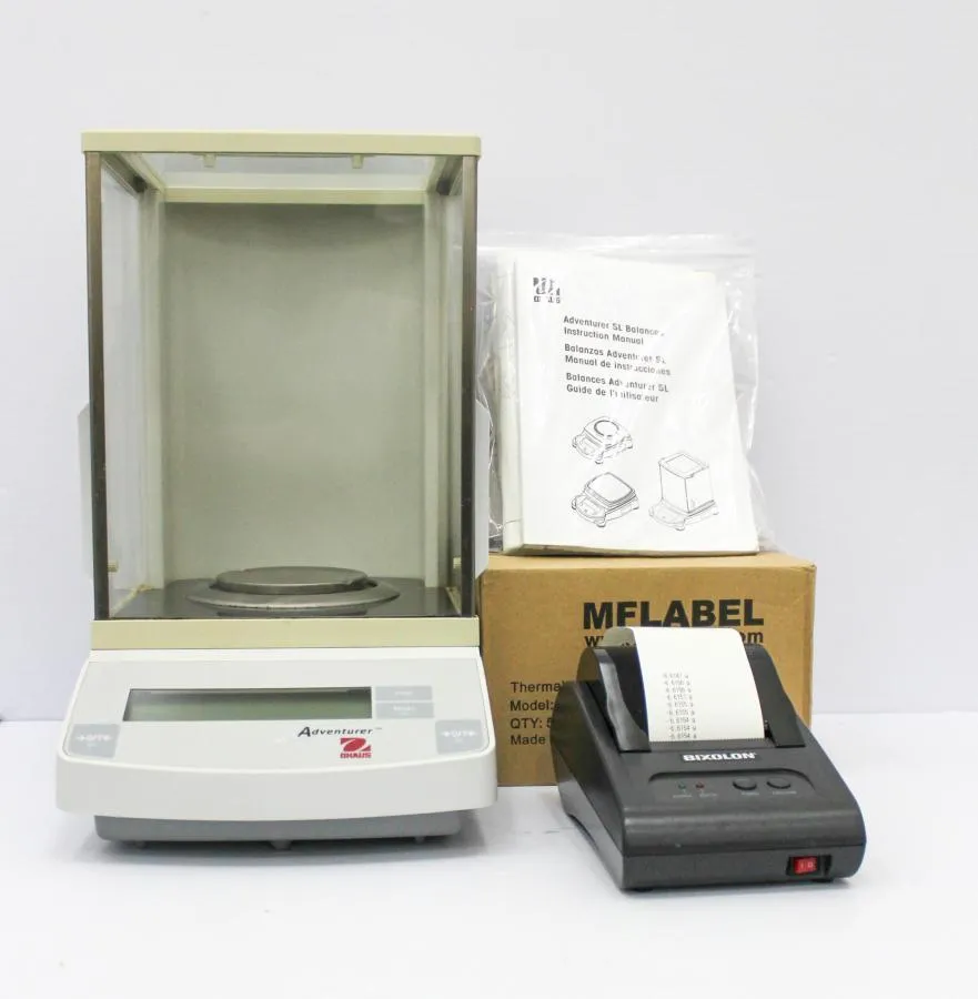 OHAUS Adventurer Analytical Balances & Printer Model: AR0640