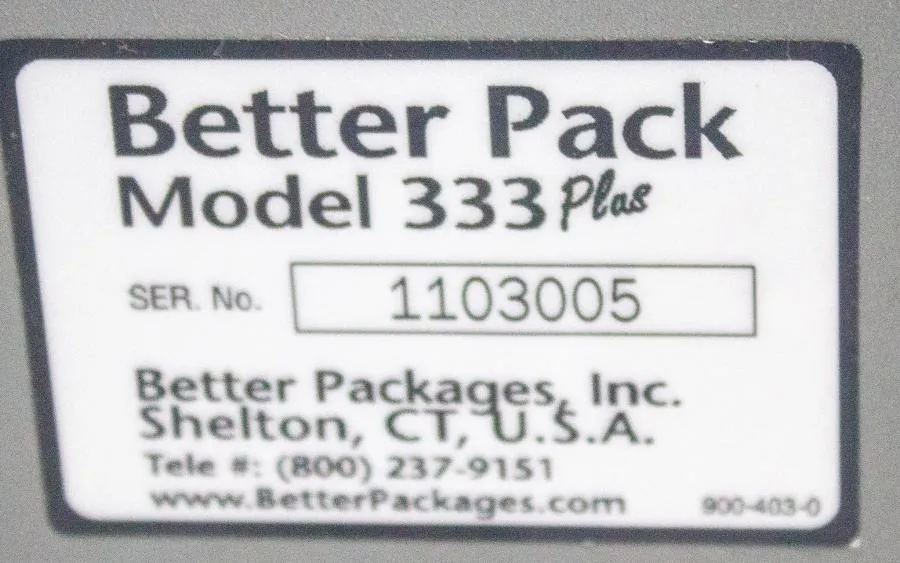 Better Packages Model Better Pack 333 Plus Manual Water Activated Tape Dispenser