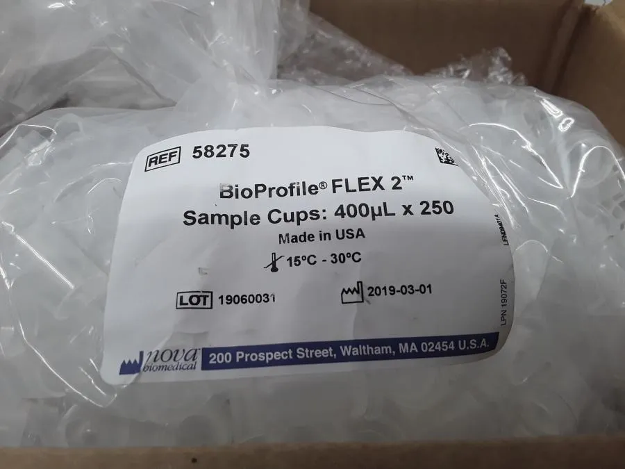 Nova Biomedical Bio Profile Flex 2 Sample Cups 400ul x 250