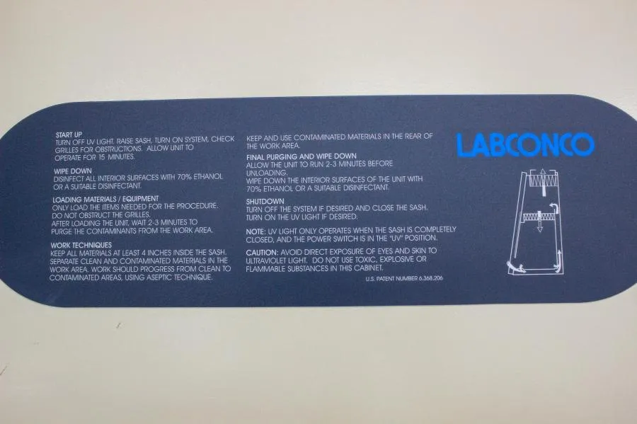 Labconco 36212043726 Purifier Cell Logic Class II Delta Series Safety Cabinet