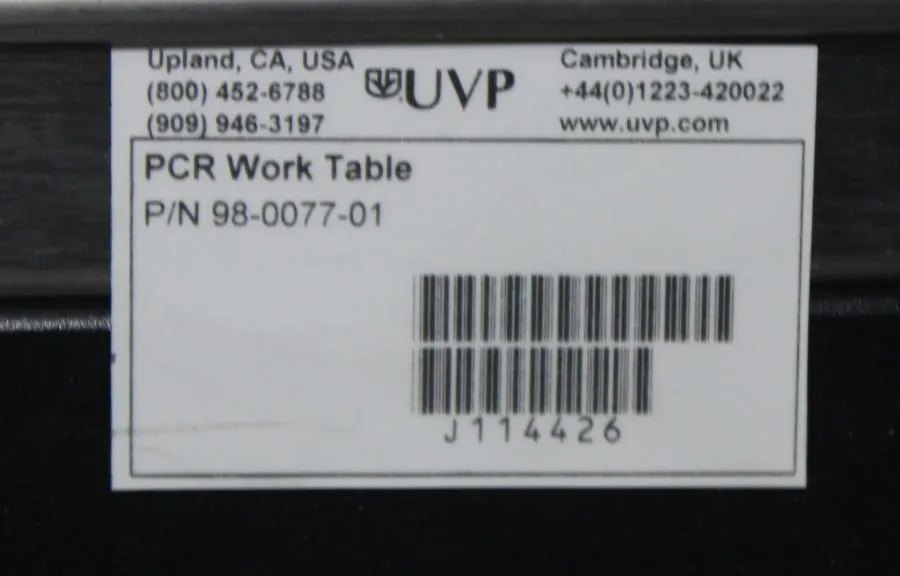 UVP PCR Work Table 98-0077-01