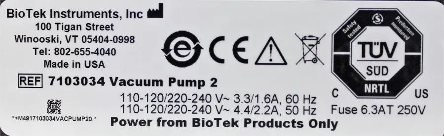 BioTek EL406 Microplate Washer Dispenser 406PSUB1 w/ BioStack, VAC/Direct Waste