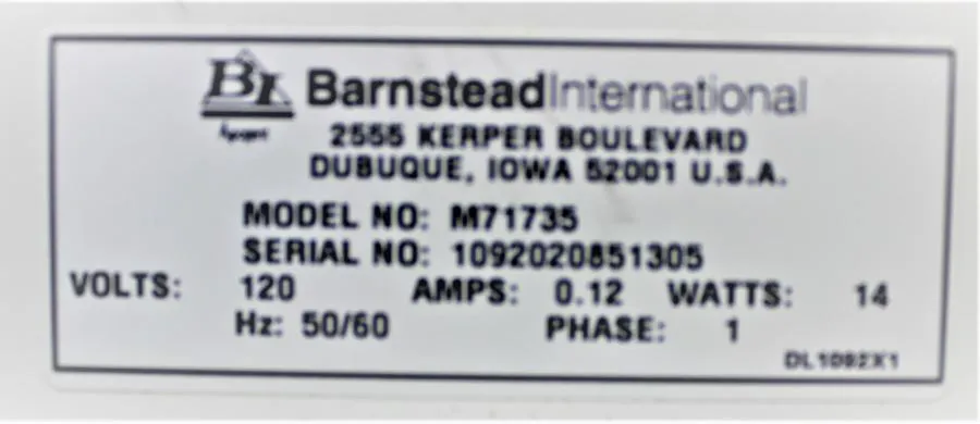 Barnstead/Thermolyne Slow Speed Roto Mixer Model M71735