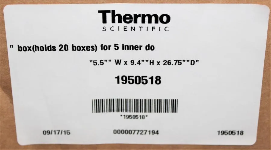Thermo Scientific 20 Place Freezer Racks 1950518 Qty 4