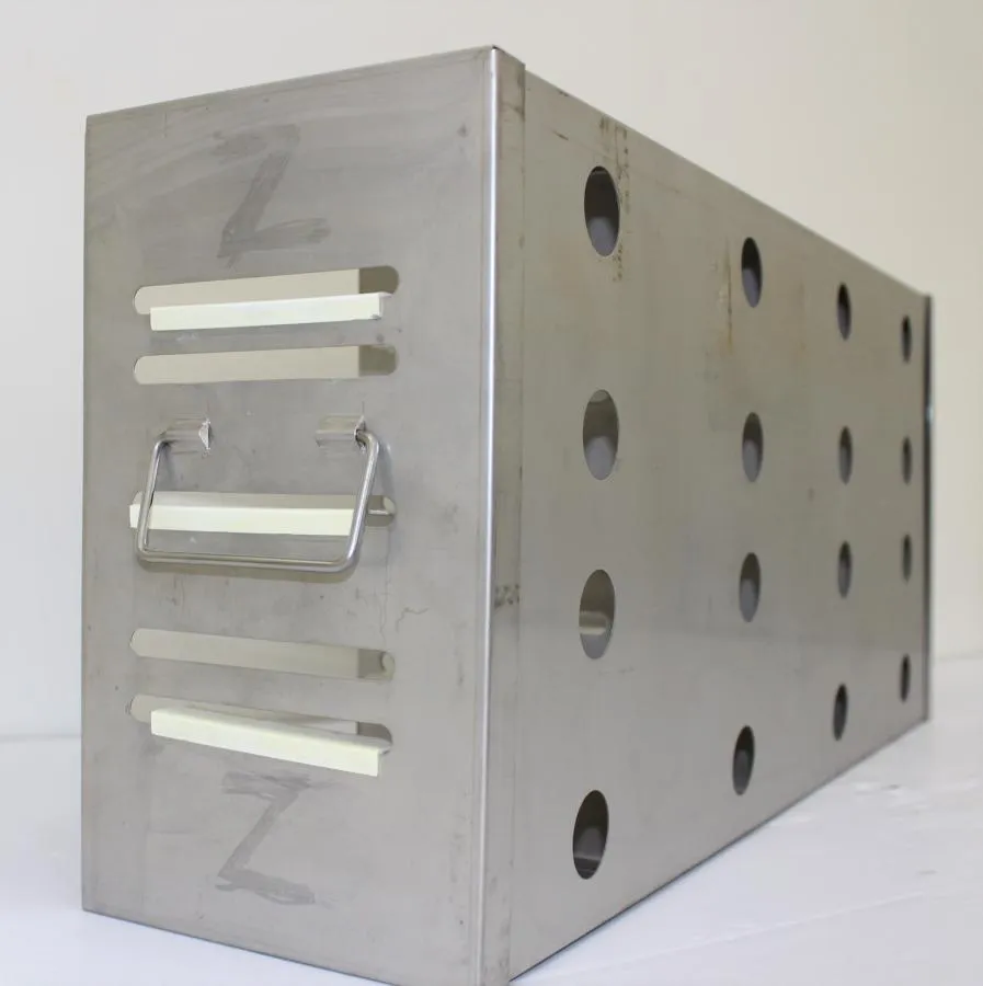 Stainless Steel adjustable Freezer Rack upright ULT  Holds 16 boxes 4 x 4