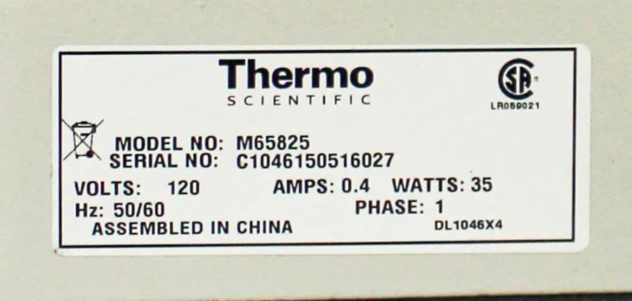 Thermo Scientific Mxi Mix III Vortex, Mixer, Shaker Model: M65825