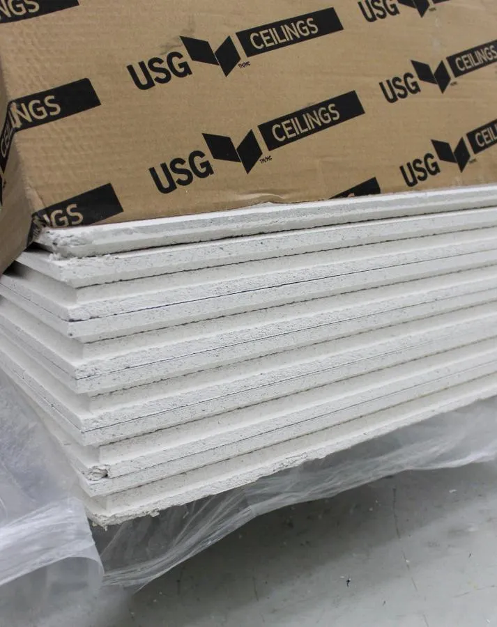 USG Ceilings Eclipse 76775 Acoustical Panels White 1 Box of 11 pc