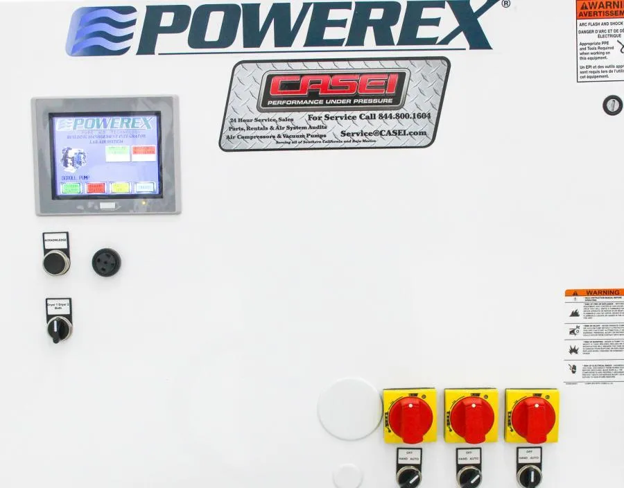 Powerex - LSD03A3 - Lab Open Scroll Air Compressor System with 80 Gallon Tank